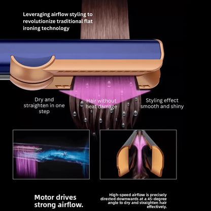 Air Straightener attachment close-up and ergonomic handle